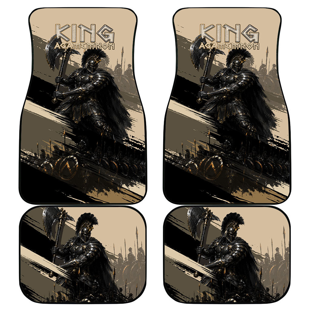 Agamemnon King Of Mycenae Car Mats Ancient Greek Warrior Armor Classic Mythology