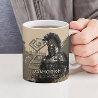 Agamemnon King Of Mycenae Ceramic Mug Ancient Greek Warrior Armor Classic Mythology