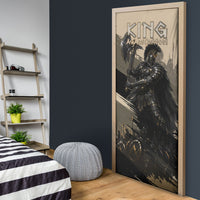 Agamemnon King Of Mycenae Door Cover Ancient Greek Warrior Armor Classic Mythology