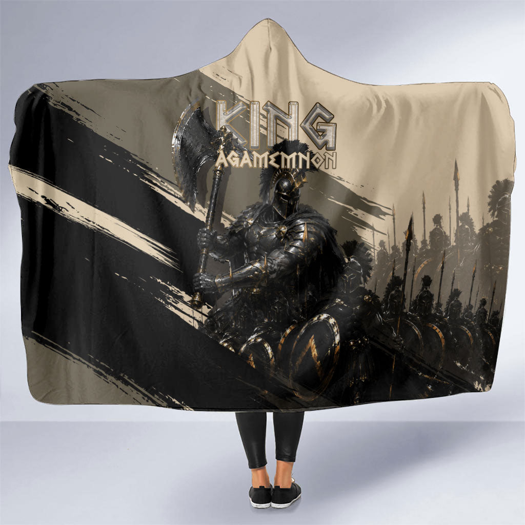Agamemnon King Of Mycenae Hooded Blanket Ancient Greek Warrior Armor Classic Mythology