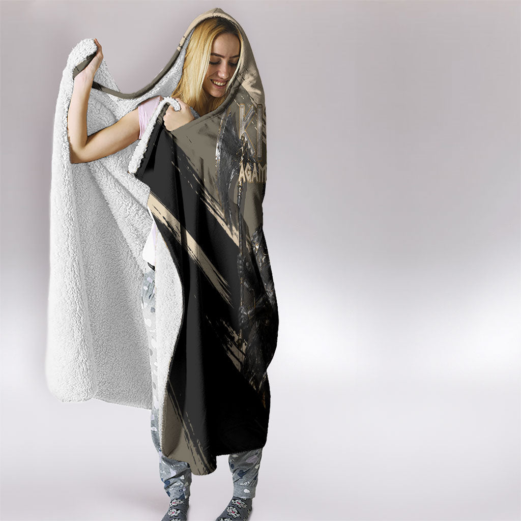 Agamemnon King Of Mycenae Hooded Blanket Ancient Greek Warrior Armor Classic Mythology