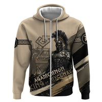 Agamemnon King Of Mycenae Hoodie Ancient Greek Warrior Armor Classic Mythology