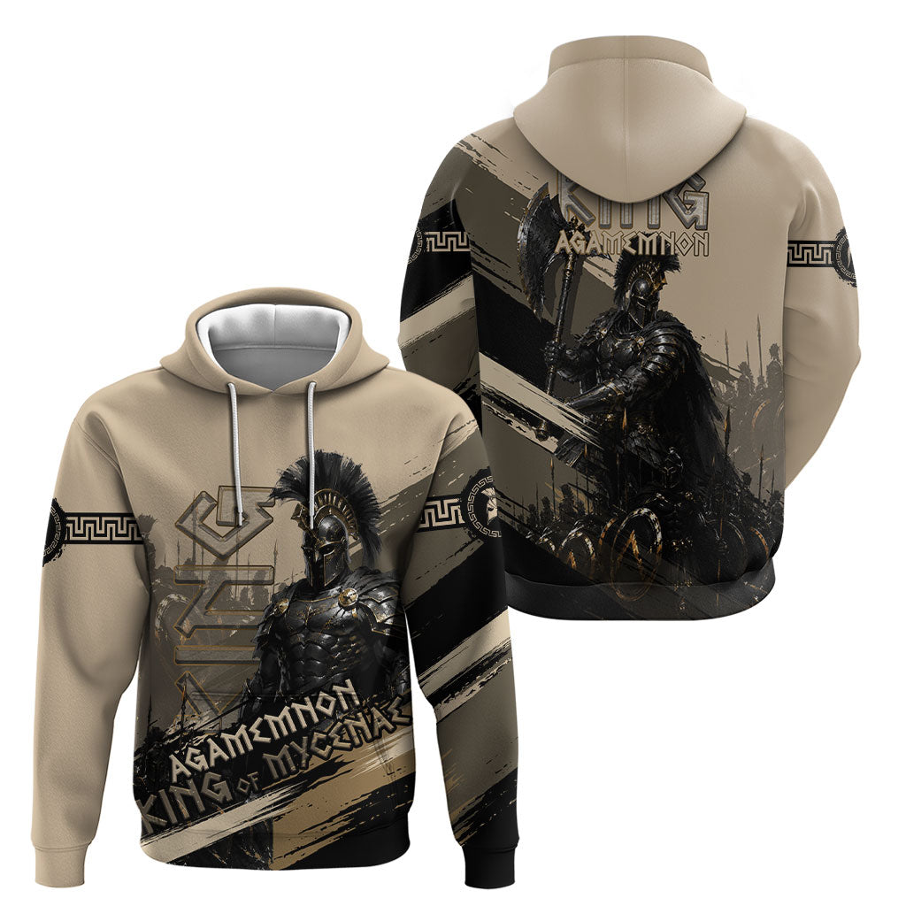 Agamemnon King Of Mycenae Hoodie Ancient Greek Warrior Armor Classic Mythology