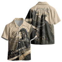 Agamemnon King Of Mycenae Kid Hawaiian Shirt Ancient Greek Warrior Armor Classic Mythology