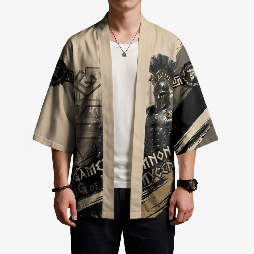 Agamemnon King Of Mycenae Kimono Ancient Greek Warrior Armor Classic Mythology
