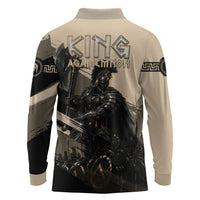 Agamemnon King Of Mycenae Long Sleeve Polo Shirt Ancient Greek Warrior Armor Classic Mythology