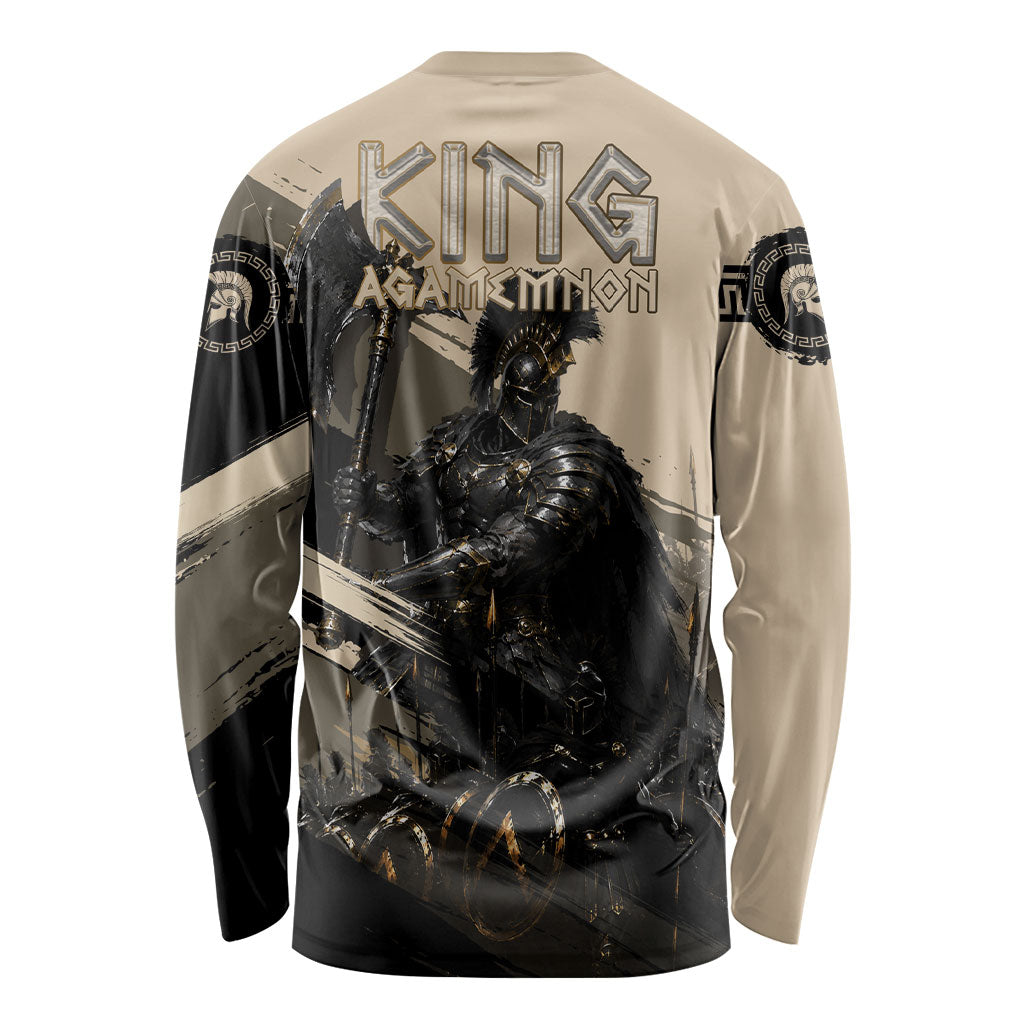 Agamemnon King Of Mycenae Long Sleeve Shirt Ancient Greek Warrior Armor Classic Mythology