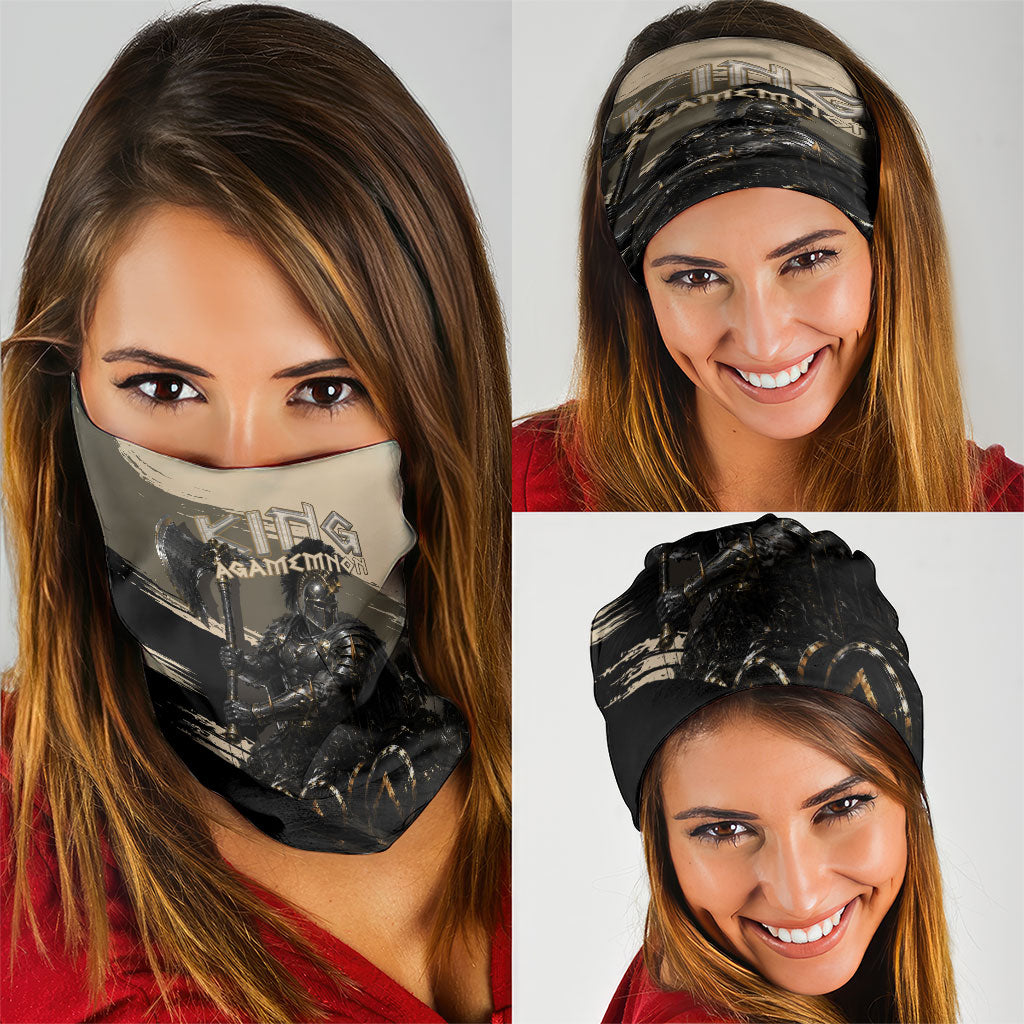 Agamemnon King Of Mycenae Neck Gaiter Ancient Greek Warrior Armor Classic Mythology