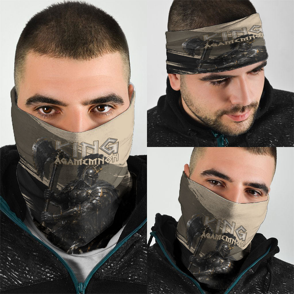 Agamemnon King Of Mycenae Neck Gaiter Ancient Greek Warrior Armor Classic Mythology