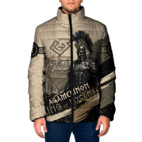 Agamemnon King Of Mycenae Padded Jacket Ancient Greek Warrior Armor Classic Mythology