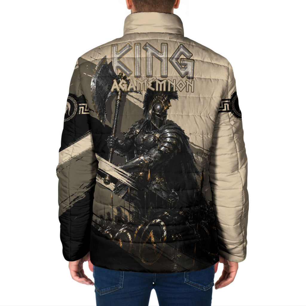 Agamemnon King Of Mycenae Padded Jacket Ancient Greek Warrior Armor Classic Mythology