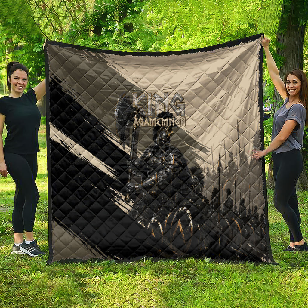 Agamemnon King Of Mycenae Quilt Ancient Greek Warrior Armor Classic Mythology