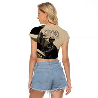 Agamemnon King Of Mycenae Raglan Cropped T Shirt Ancient Greek Warrior Armor Classic Mythology