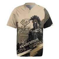 Agamemnon King Of Mycenae Rugby Jersey Ancient Greek Warrior Armor Classic Mythology