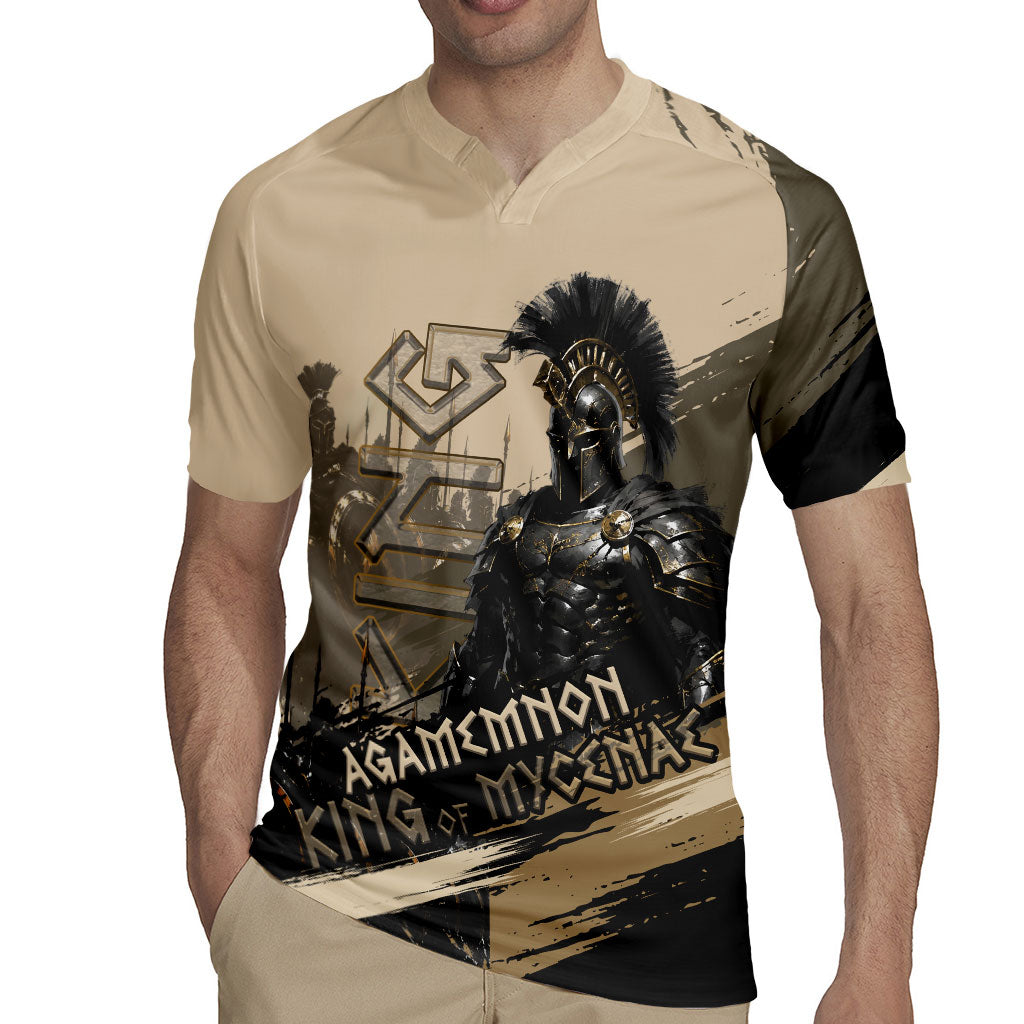 Agamemnon King Of Mycenae Rugby Jersey Ancient Greek Warrior Armor Classic Mythology