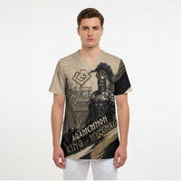Agamemnon King Of Mycenae Scrub Top Ancient Greek Warrior Armor Classic Mythology