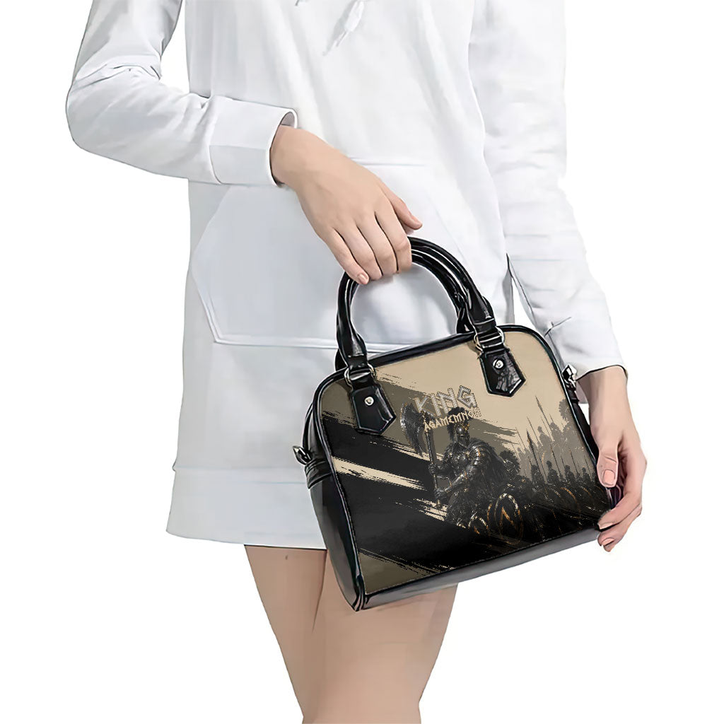 Agamemnon King Of Mycenae Shoulder Handbag Ancient Greek Warrior Armor Classic Mythology