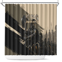 Agamemnon King Of Mycenae Shower Curtain Ancient Greek Warrior Armor Classic Mythology