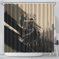 Agamemnon King Of Mycenae Shower Curtain Ancient Greek Warrior Armor Classic Mythology