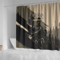 Agamemnon King Of Mycenae Shower Curtain Ancient Greek Warrior Armor Classic Mythology