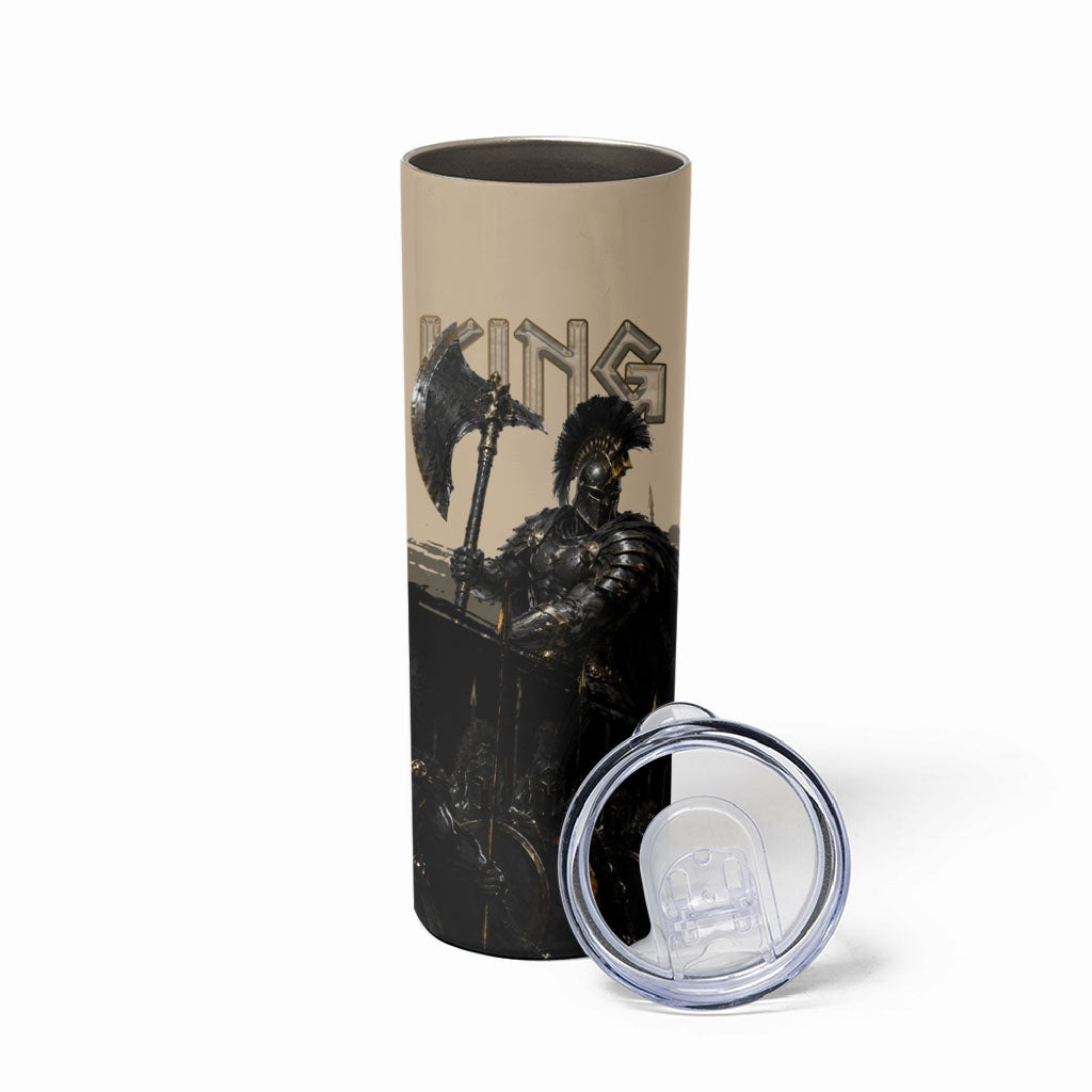 Agamemnon King Of Mycenae Skinny Tumbler Ancient Greek Warrior Armor Classic Mythology