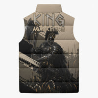 Agamemnon King Of Mycenae Sleeveless Puffer Jacket Ancient Greek Warrior Armor Classic Mythology
