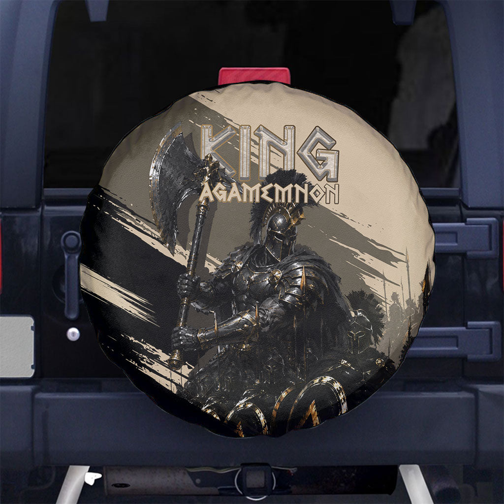 Agamemnon King Of Mycenae Spare Tire Cover Ancient Greek Warrior Armor Classic Mythology