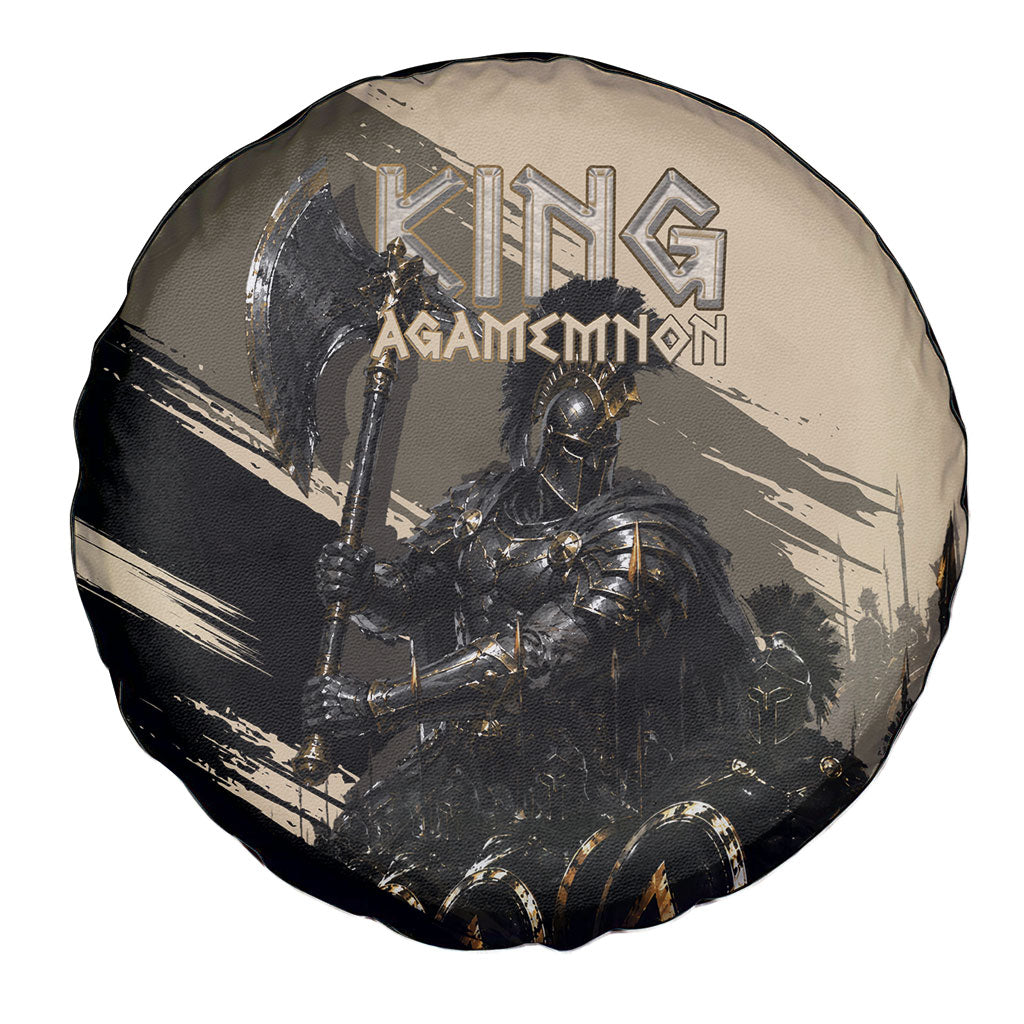 Agamemnon King Of Mycenae Spare Tire Cover Ancient Greek Warrior Armor Classic Mythology