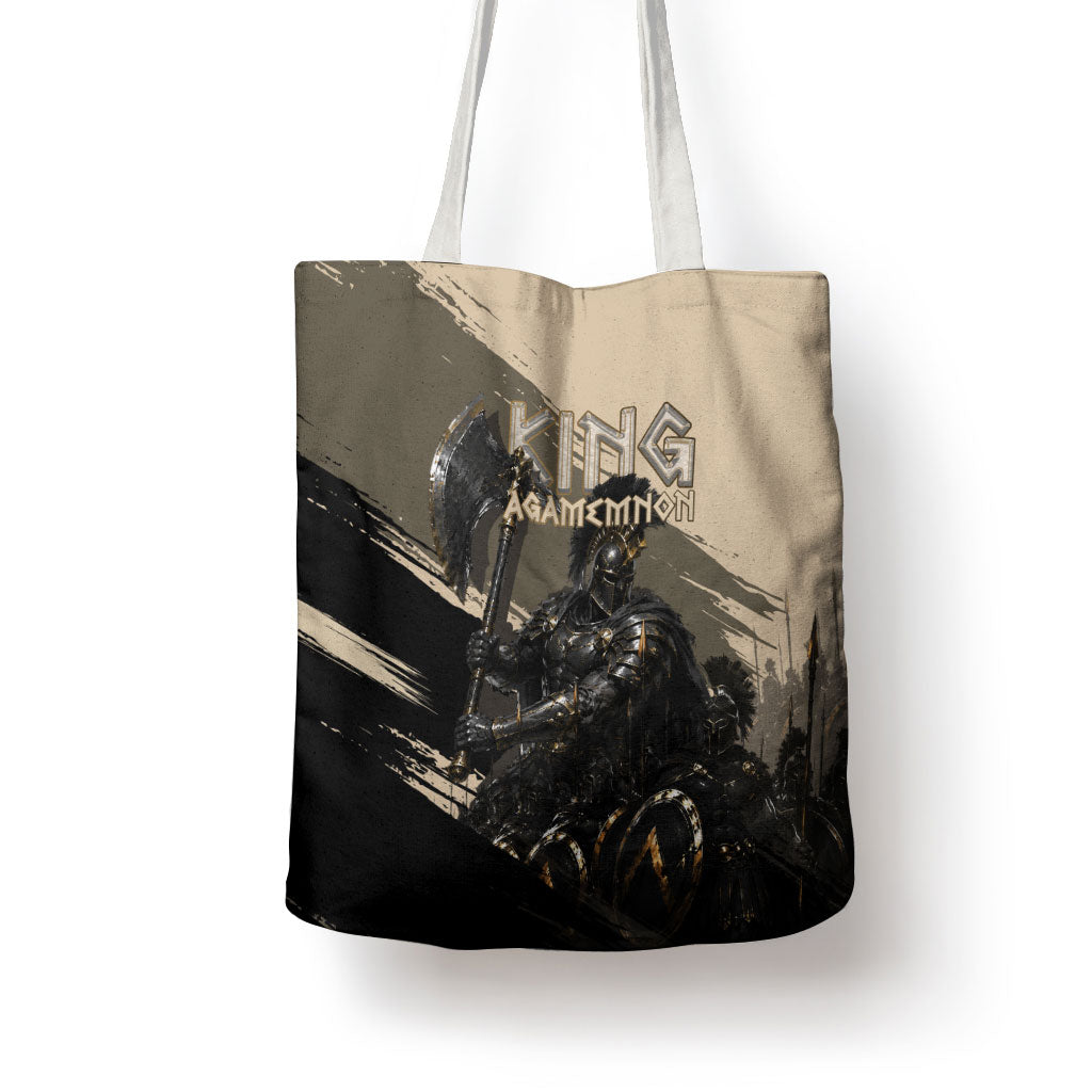 Agamemnon King Of Mycenae Tote Bag Ancient Greek Warrior Armor Classic Mythology