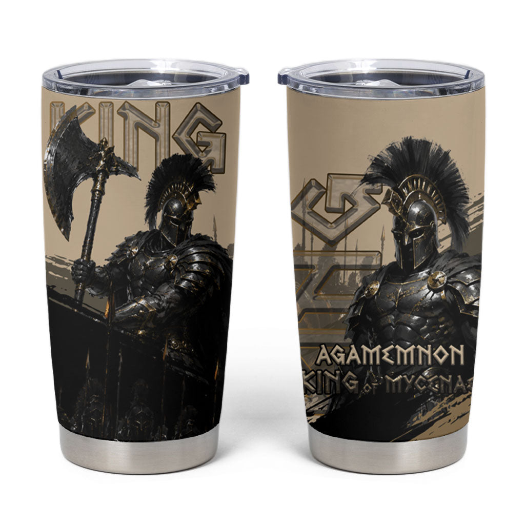 Agamemnon King Of Mycenae Tumbler Cup Ancient Greek Warrior Armor Classic Mythology