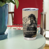 Agamemnon King Of Mycenae Tumbler Cup Ancient Greek Warrior Armor Classic Mythology