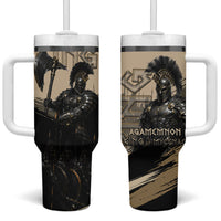 Agamemnon King Of Mycenae Tumbler With Handle Ancient Greek Warrior Armor Classic Mythology