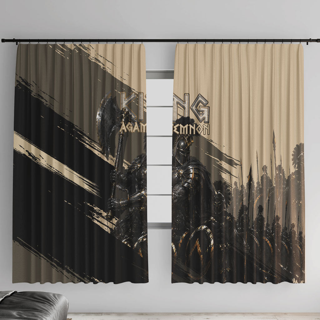 Agamemnon King Of Mycenae Window Curtain Ancient Greek Warrior Armor Classic Mythology