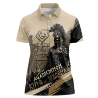 Agamemnon King Of Mycenae Women Polo Shirt Ancient Greek Warrior Armor Classic Mythology