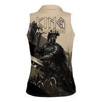 Agamemnon King Of Mycenae Women Sleeveless Polo Shirt Ancient Greek Warrior Armor Classic Mythology