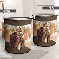 King Of Mycenae Agamemnon Laundry Basket Ancient Greek Mythology Classic Warrior Painting