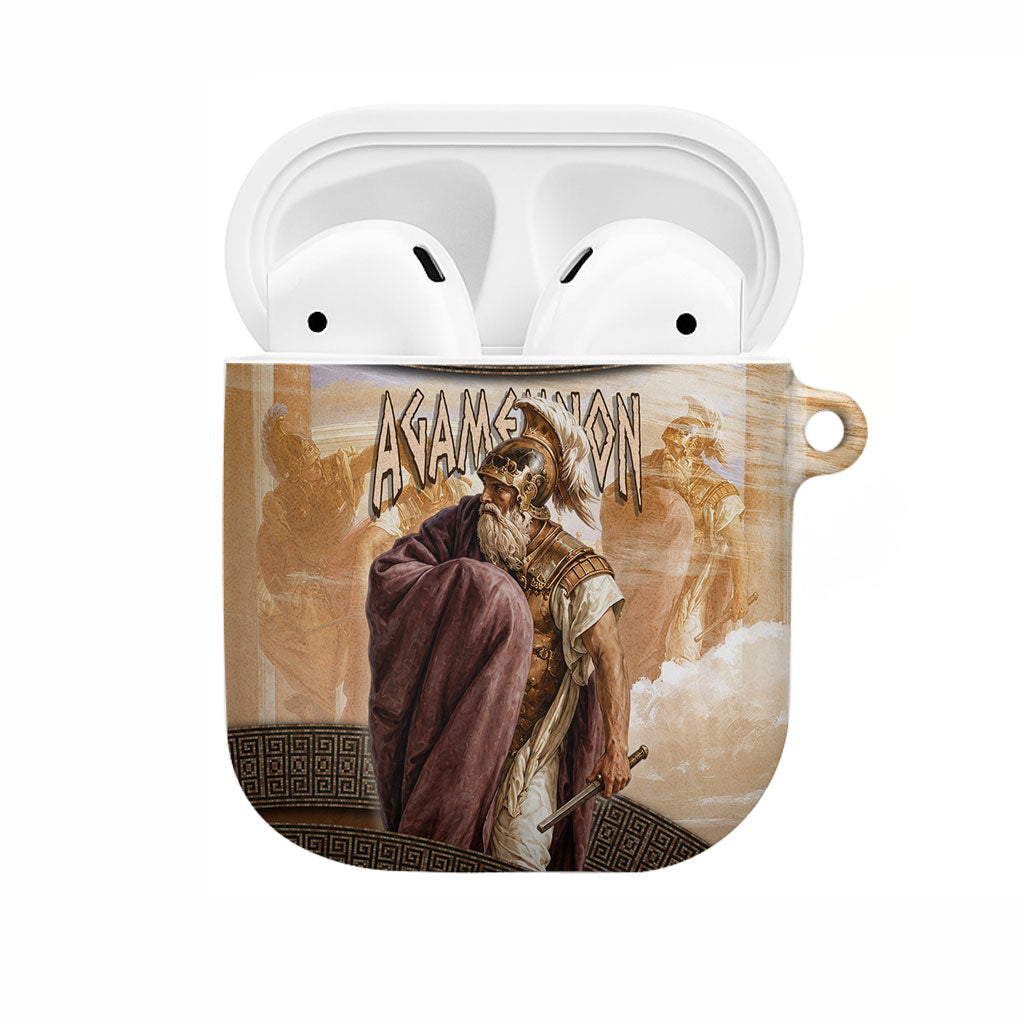 King Of Mycenae Agamemnon AirPods Case Ancient Greek Mythology Classic Warrior Painting