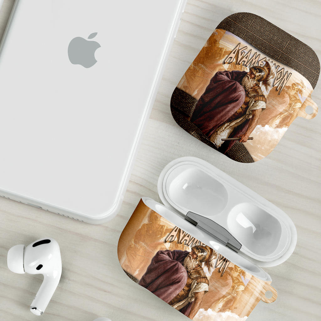 King Of Mycenae Agamemnon AirPods Case Ancient Greek Mythology Classic Warrior Painting