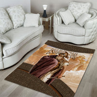 King Of Mycenae Agamemnon Area Rug Ancient Greek Mythology Classic Warrior Painting