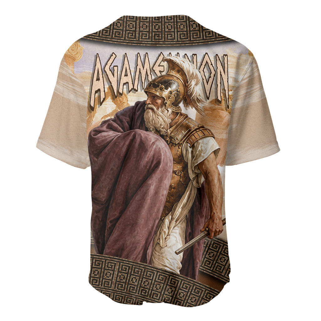 King Of Mycenae Agamemnon Baseball Jersey Ancient Greek Mythology Classic Warrior Painting