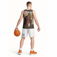 King Of Mycenae Agamemnon Basketball Jersey Ancient Greek Mythology Classic Warrior Painting