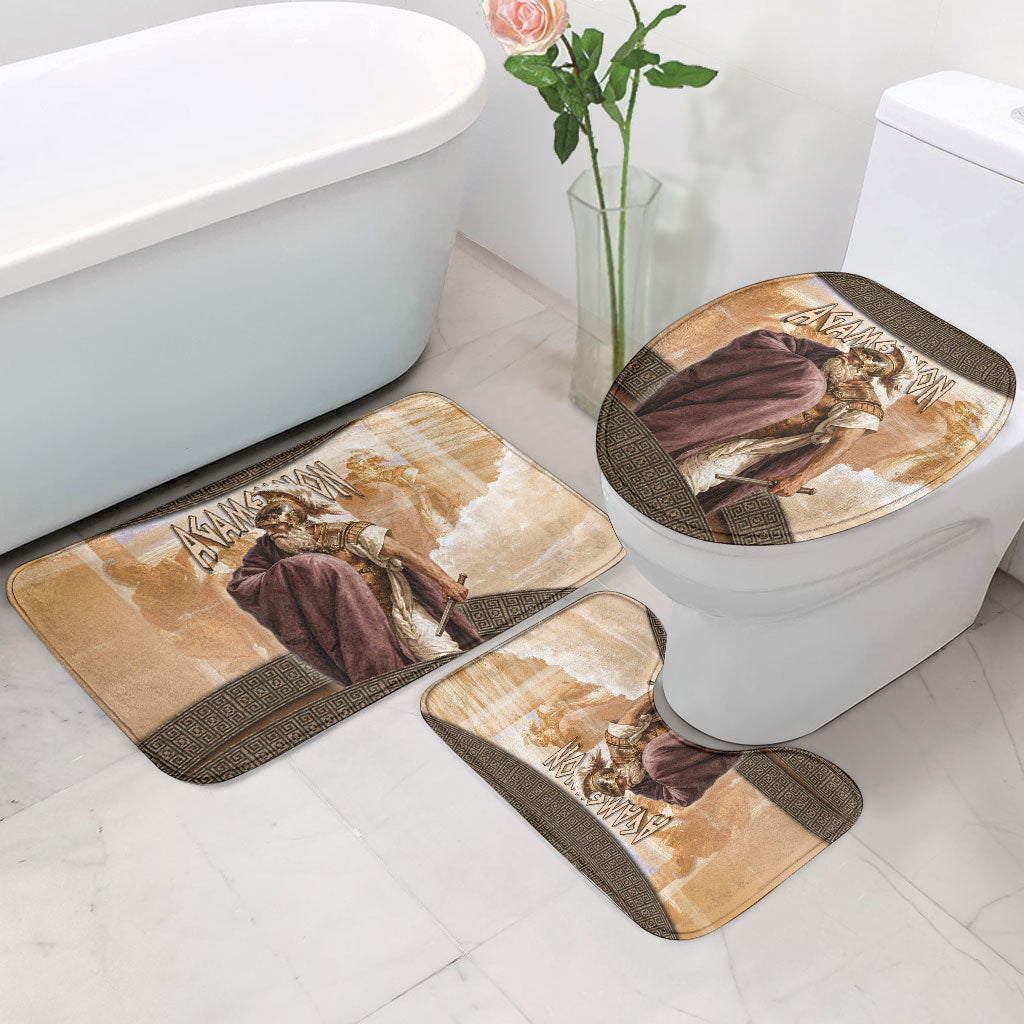 King Of Mycenae Agamemnon Bathroom Set Ancient Greek Mythology Classic Warrior Painting