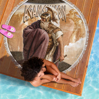 King Of Mycenae Agamemnon Beach Blanket Ancient Greek Mythology Classic Warrior Painting
