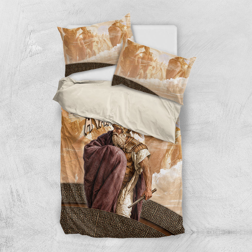 King Of Mycenae Agamemnon Bedding Set Ancient Greek Mythology Classic Warrior Painting