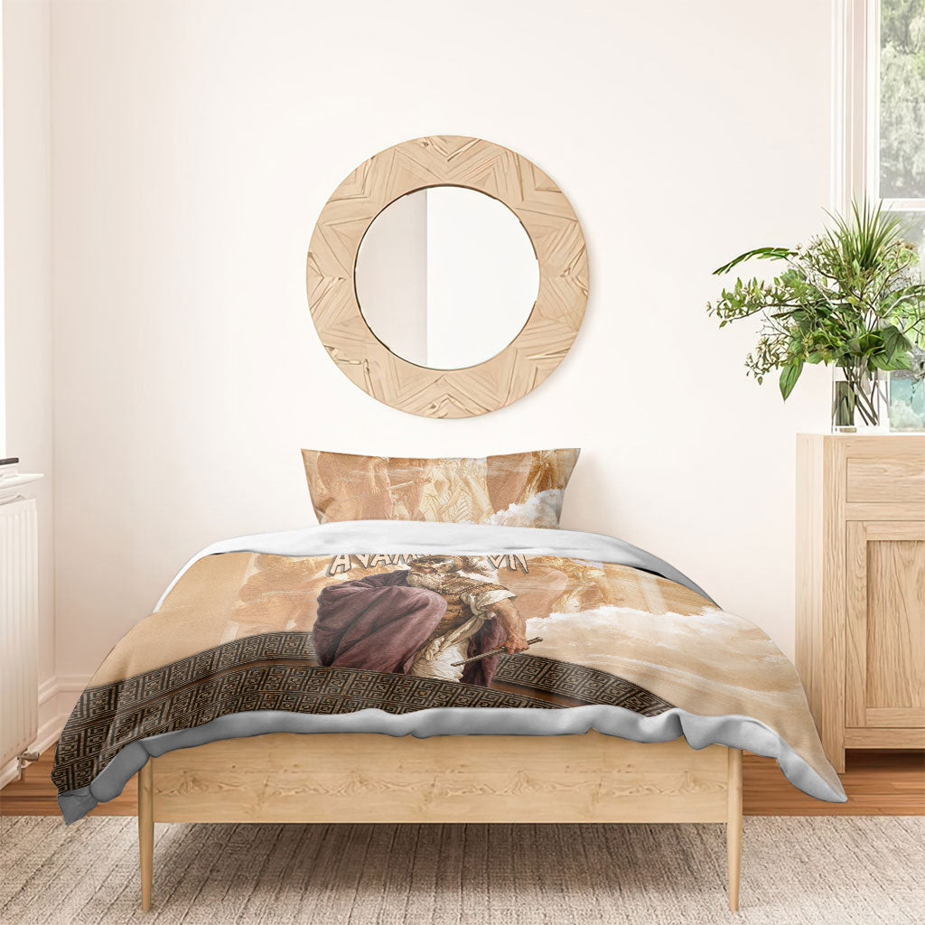 King Of Mycenae Agamemnon Bedding Set Ancient Greek Mythology Classic Warrior Painting