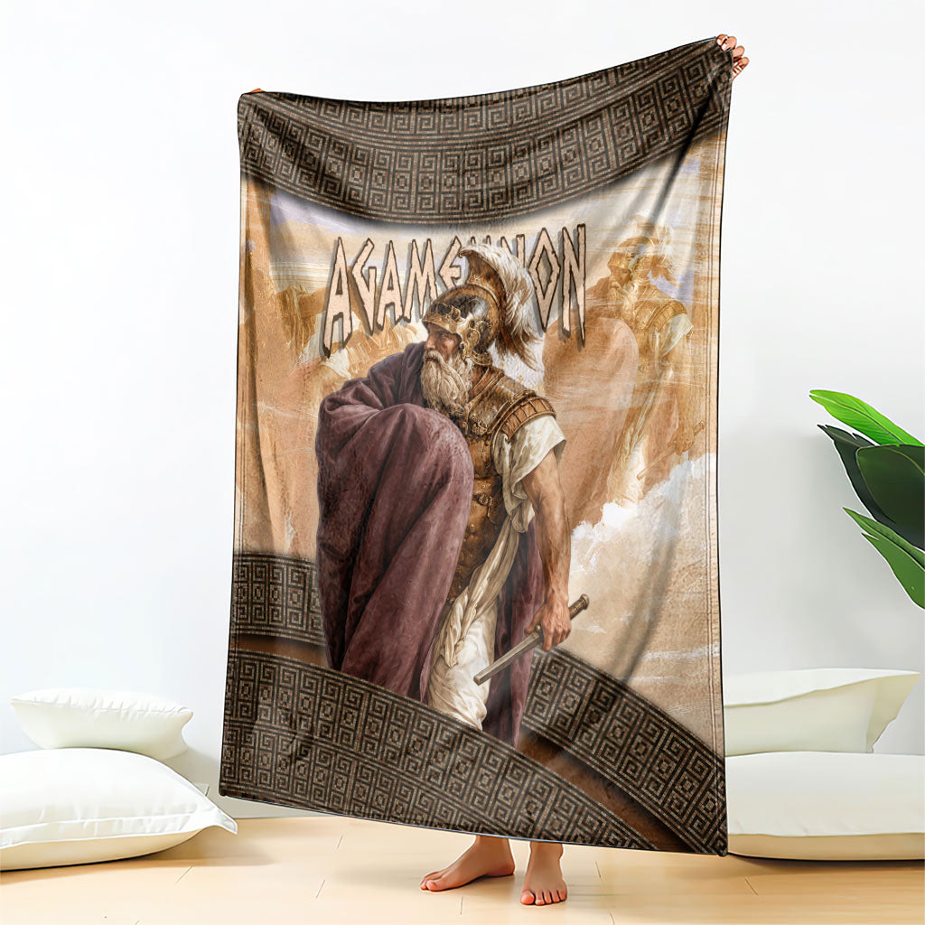 King Of Mycenae Agamemnon Blanket Ancient Greek Mythology Classic Warrior Painting