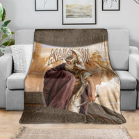 King Of Mycenae Agamemnon Blanket Ancient Greek Mythology Classic Warrior Painting