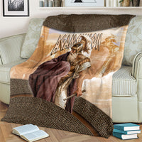 King Of Mycenae Agamemnon Blanket Ancient Greek Mythology Classic Warrior Painting