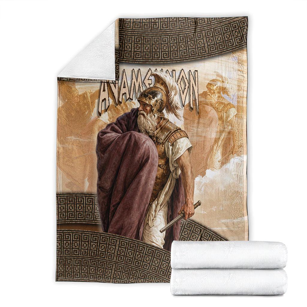 King Of Mycenae Agamemnon Blanket Ancient Greek Mythology Classic Warrior Painting