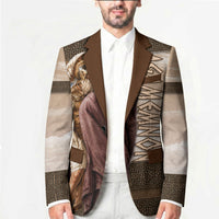 King Of Mycenae Agamemnon Blazer Ancient Greek Mythology Classic Warrior Painting
